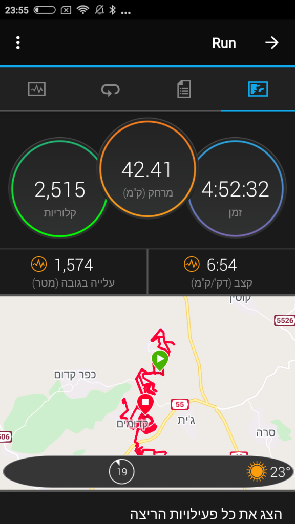 הכנות למרתון